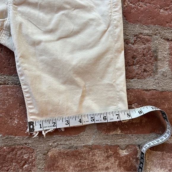 NWT MOTHER Women The Shaker Prep Short Fray High Rise Vanilla Size 24 raw hem - Picture 13 of 16